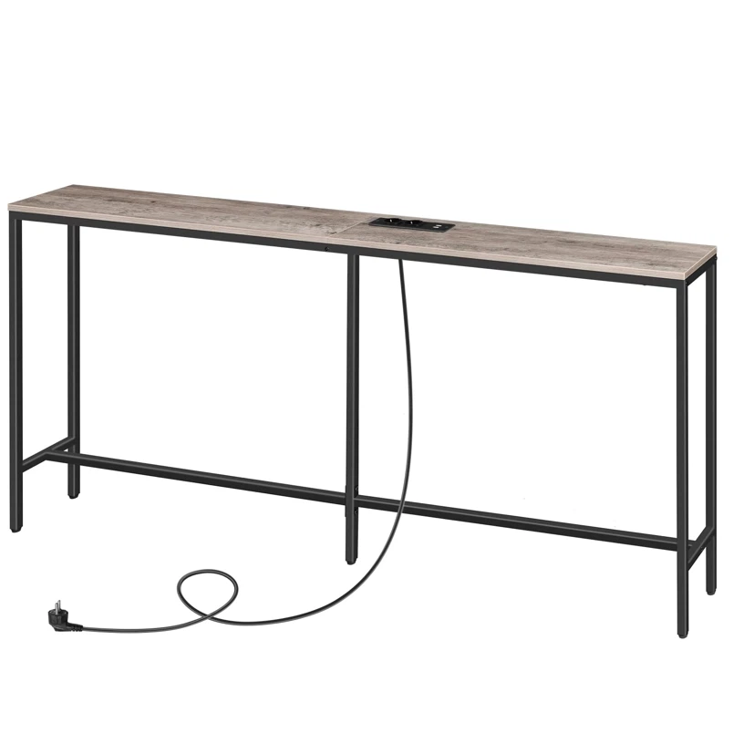 MAHANCRIS 70.9'' Console Table with Power Outlet