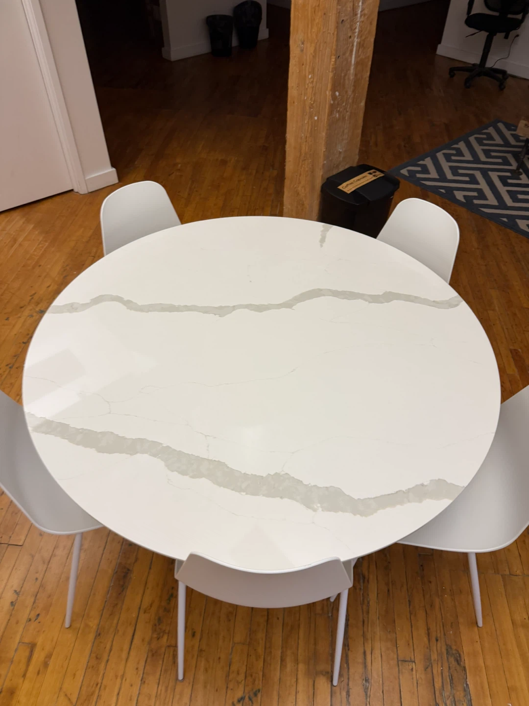Tulip table round - Carrara - photo 4