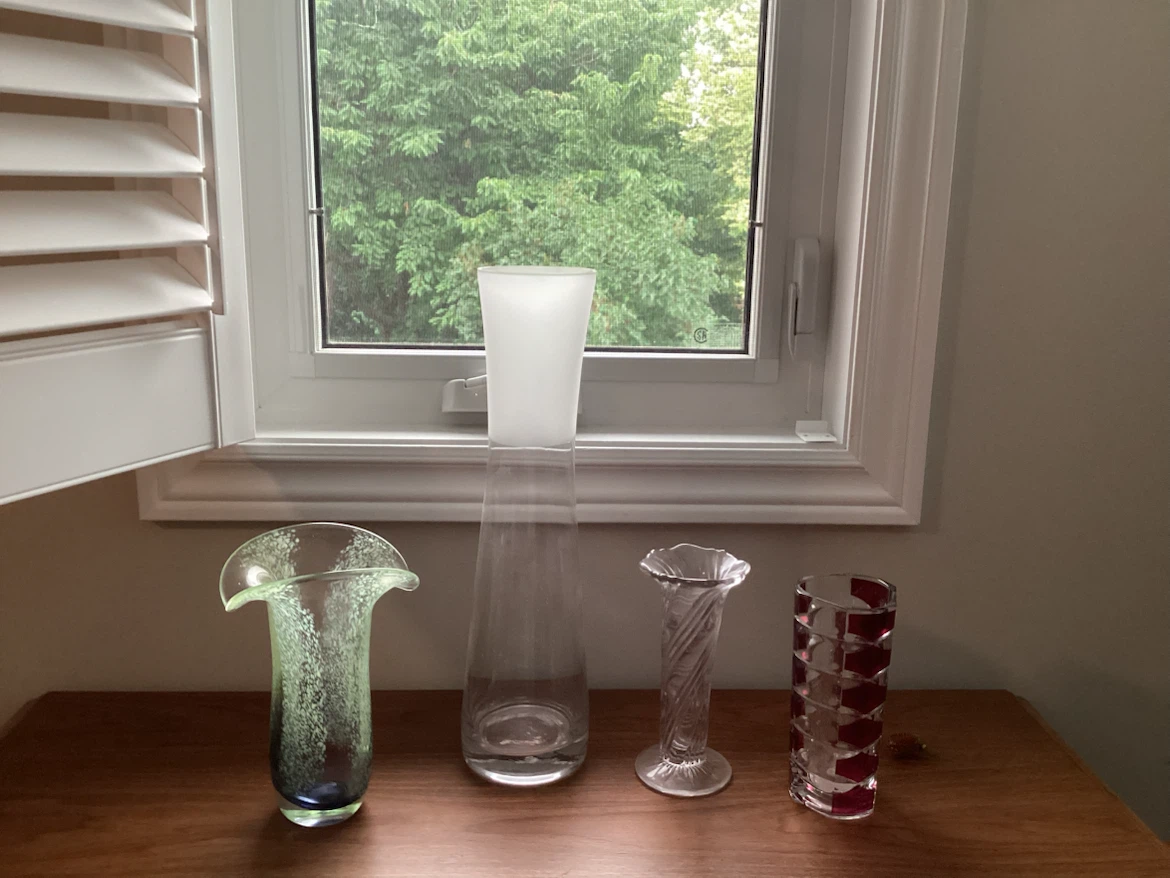 ASSORTED VINTAGE VASES ALL FOR $20 (SEE LISTING)
