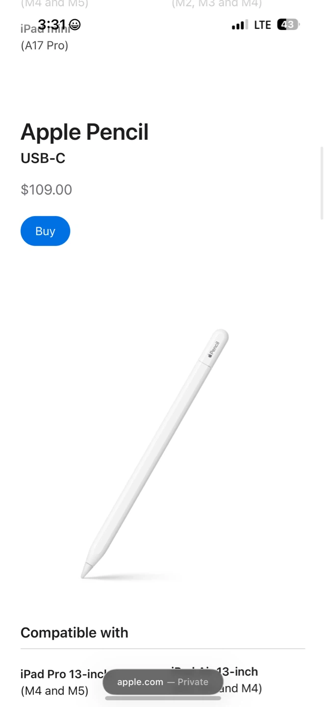 Apple Pencil USB-C