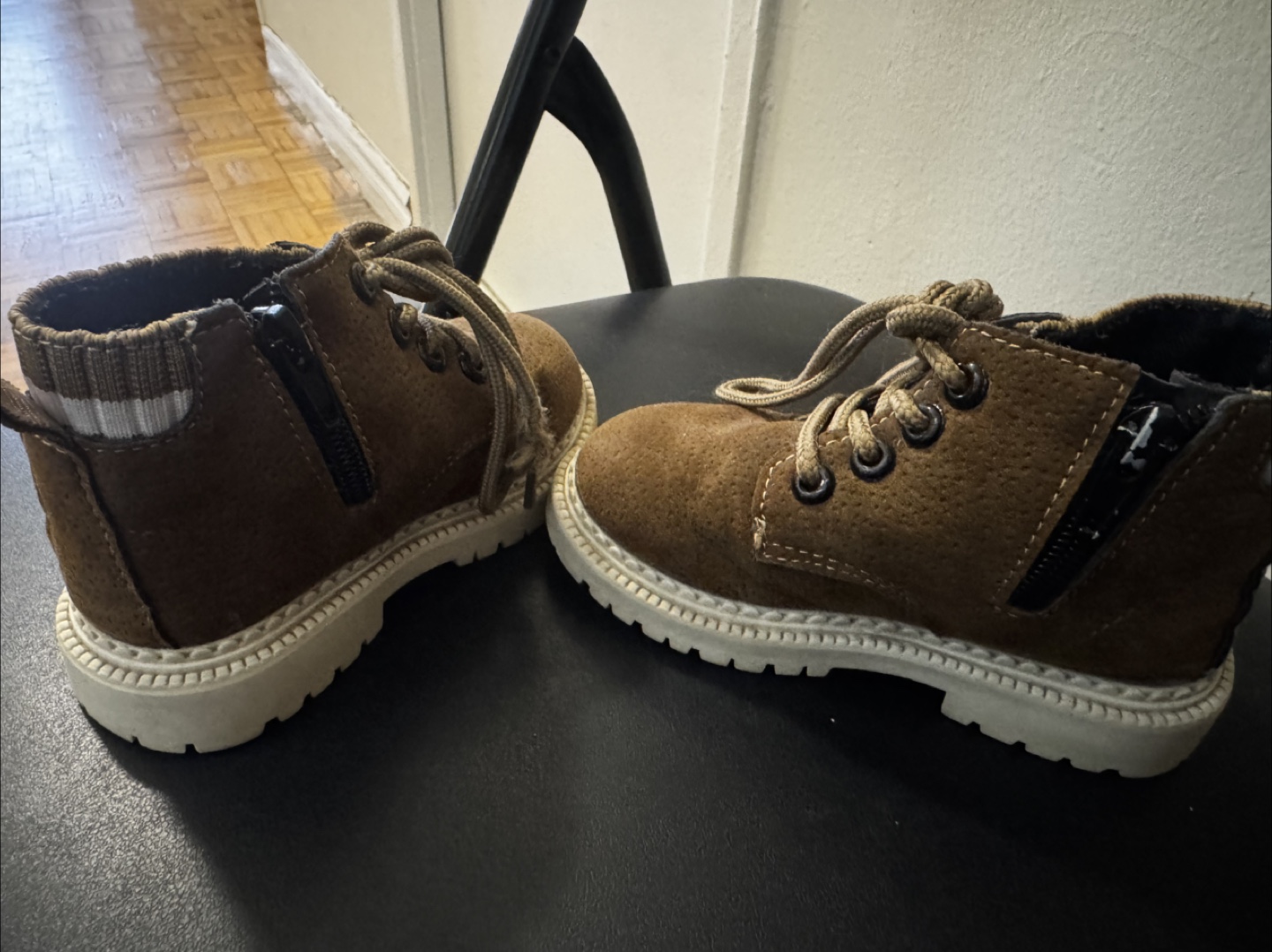 Brown Suede Boots with Zipper size 7.5 - photo 3