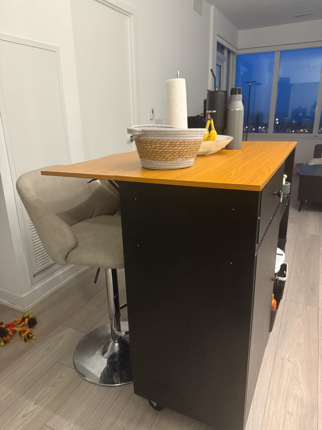 Wade Logan Jaziel Rolling Kitchen Island / Breakfast Bar