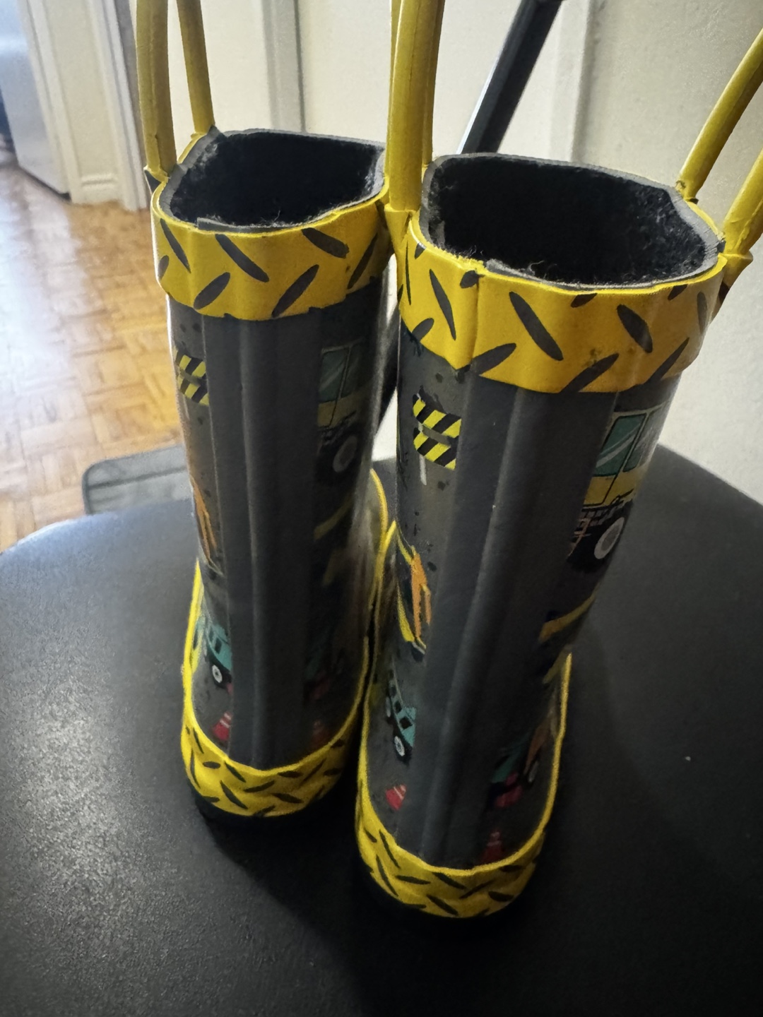 Kids Construction Theme Rain Boots size 7 - photo 2