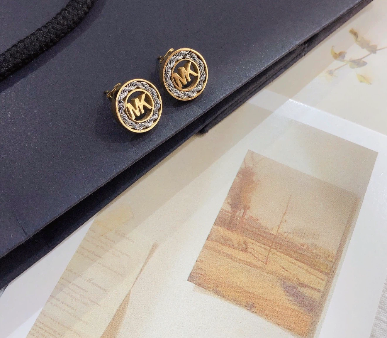 Michael Kors MK Logo Stud Earrings - photo 2