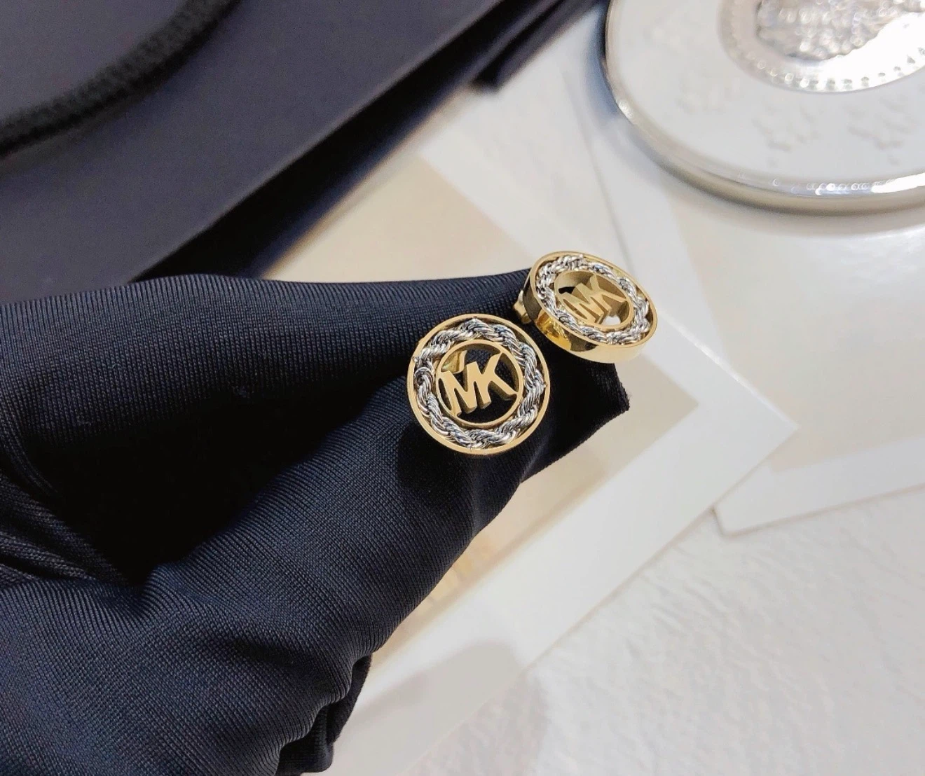 Michael Kors MK Logo Stud Earrings - photo 5