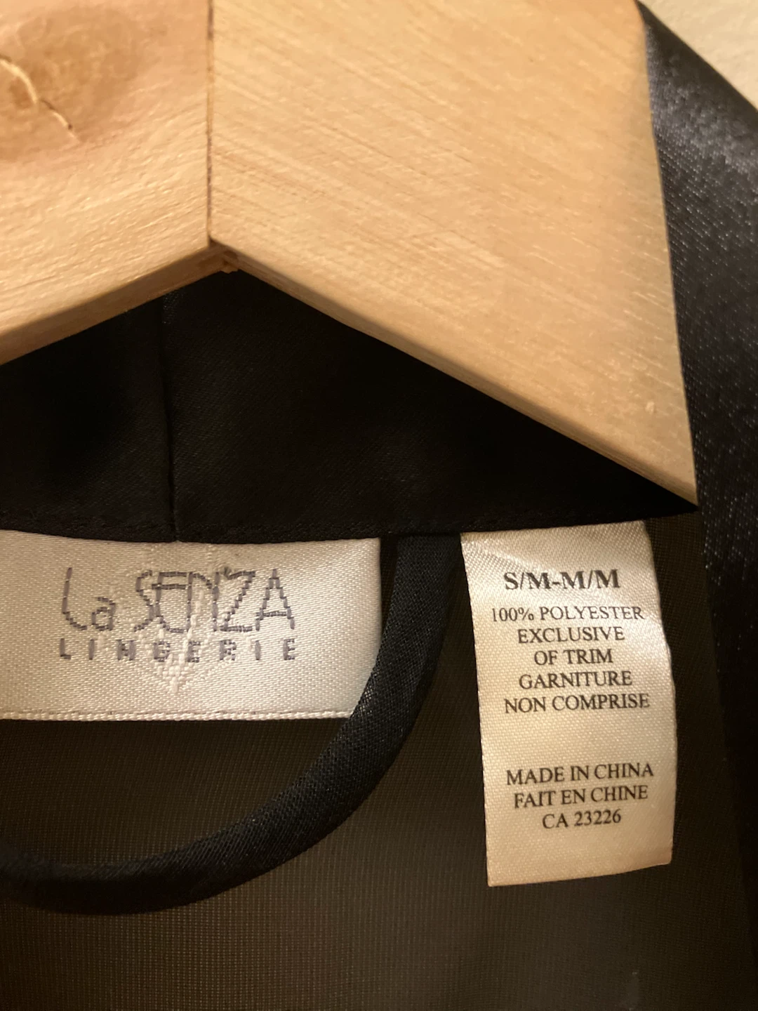 La Senza Lingerie Black Sheer Robe - photo 3