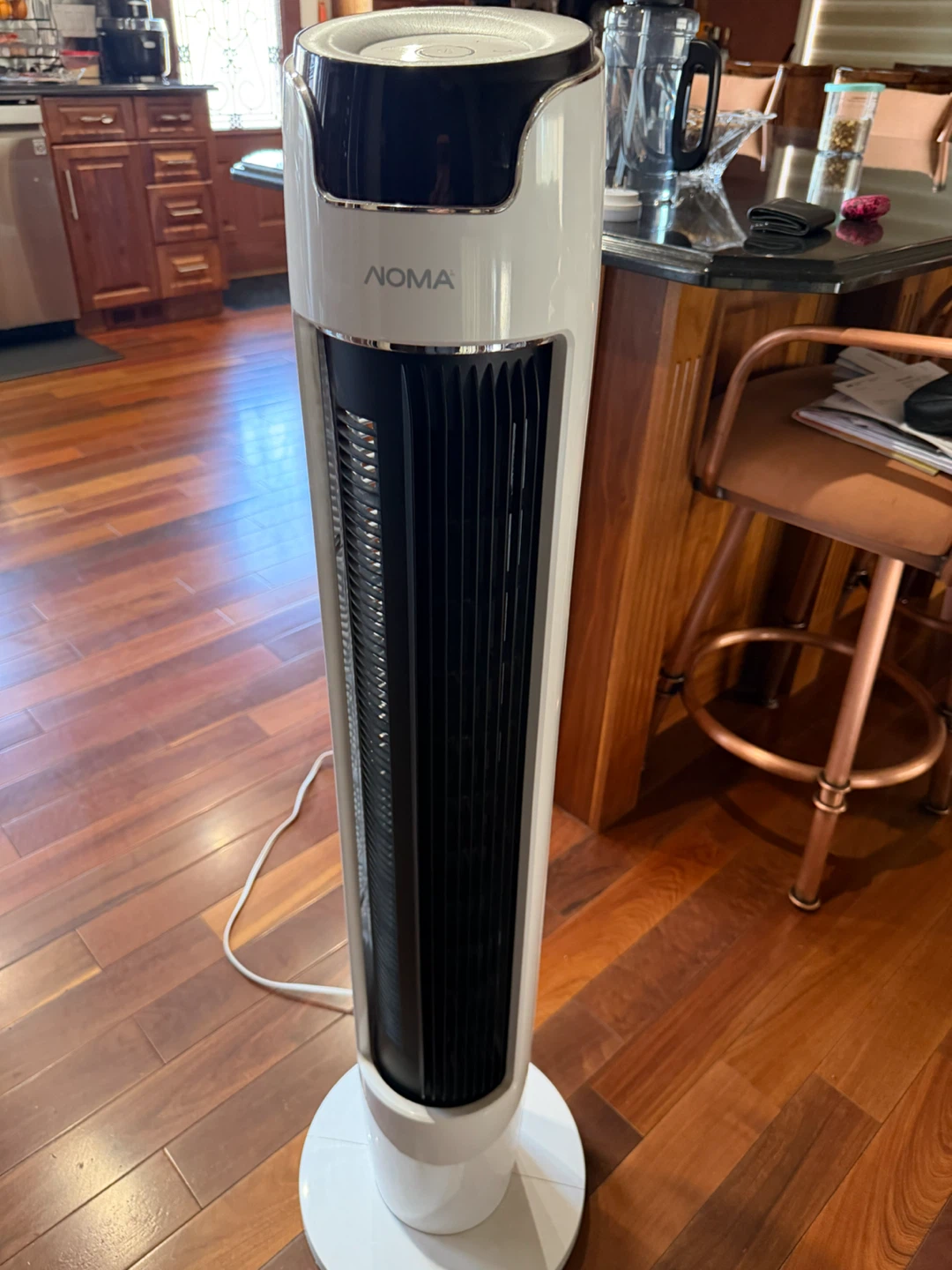 NOMA Oscillating Tower Fan, 42-inch, White - photo 4