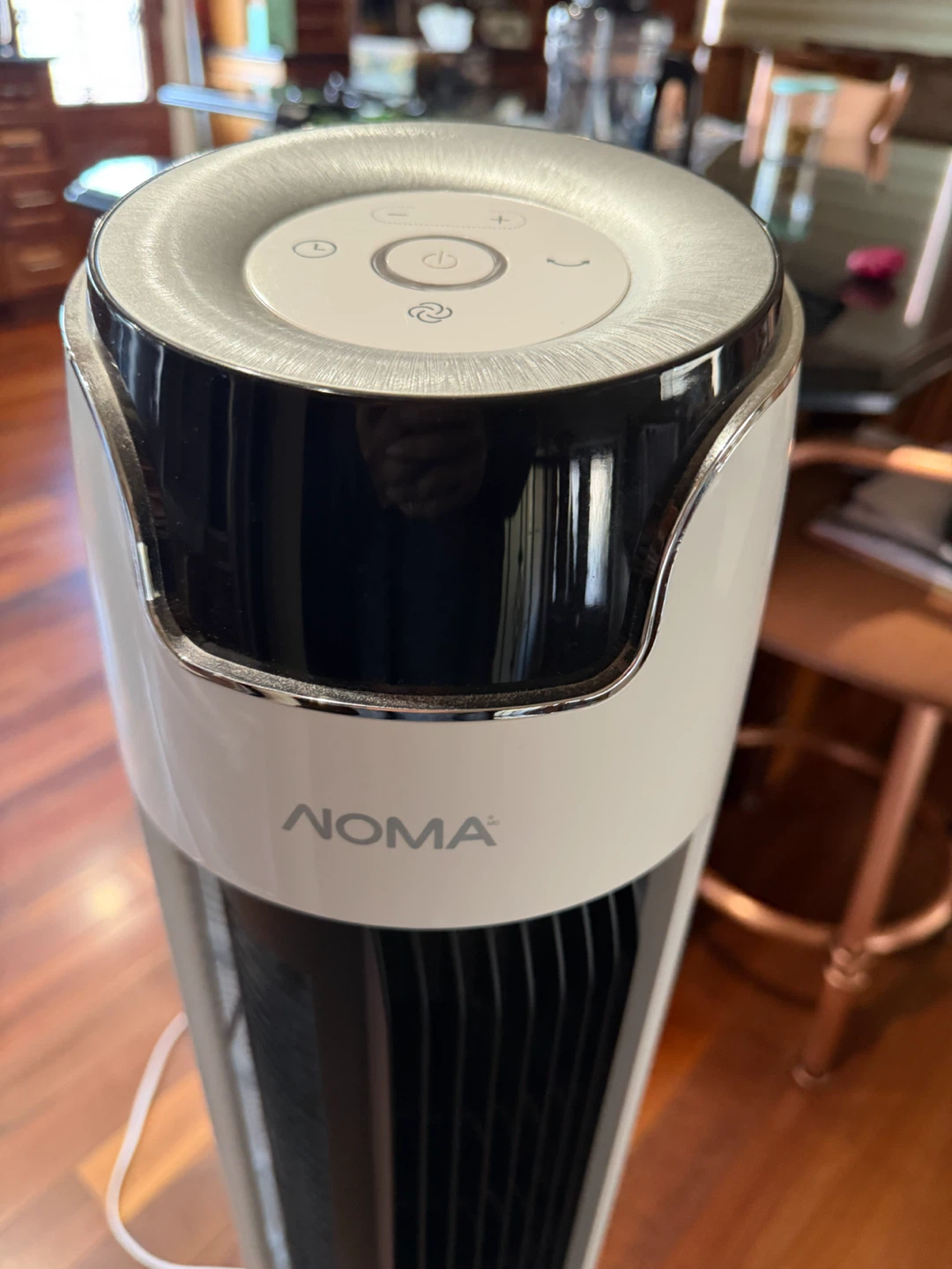 NOMA Oscillating Tower Fan, 42-inch, White - photo 5