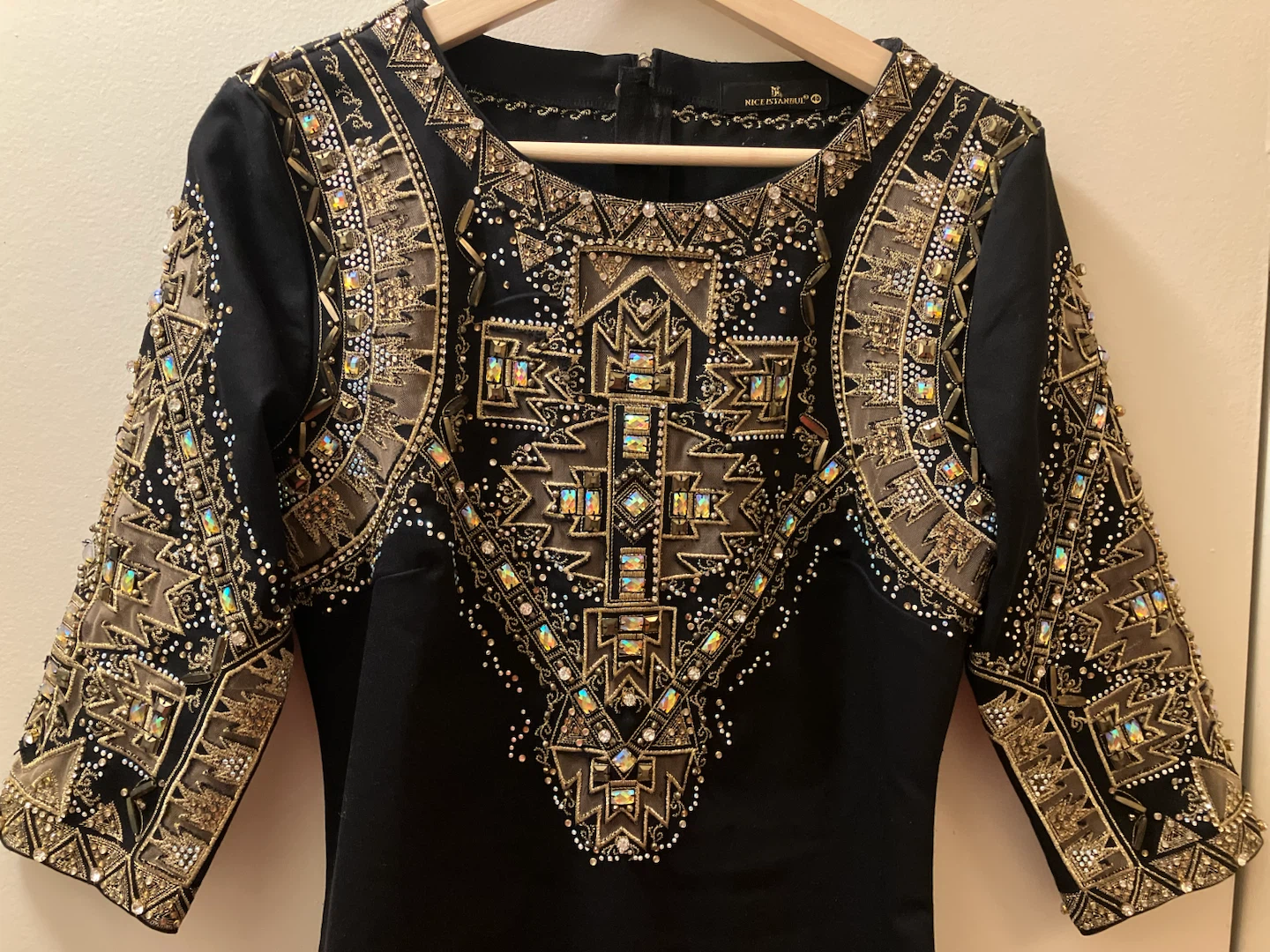 Nookie Embellished Black Mini Dress - photo 3