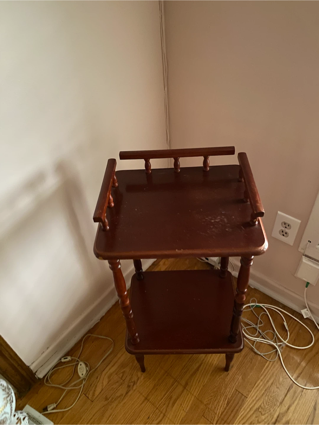 Vintage Wooden Side Table - photo 2