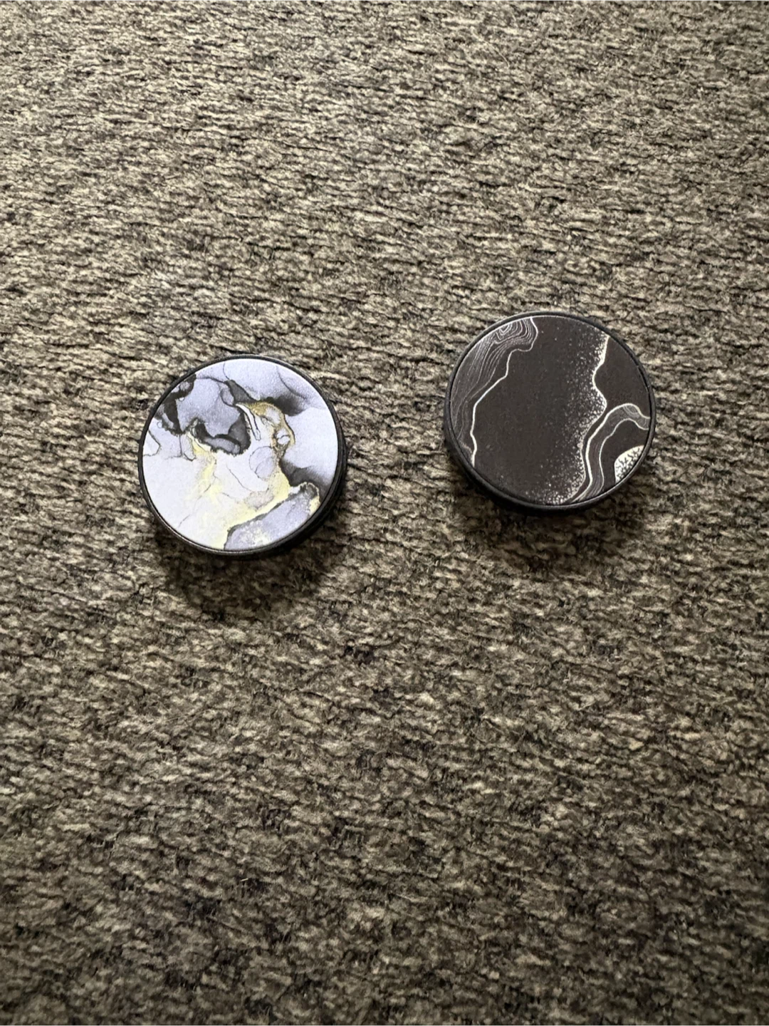 Free - Two phone grips with abstract designs