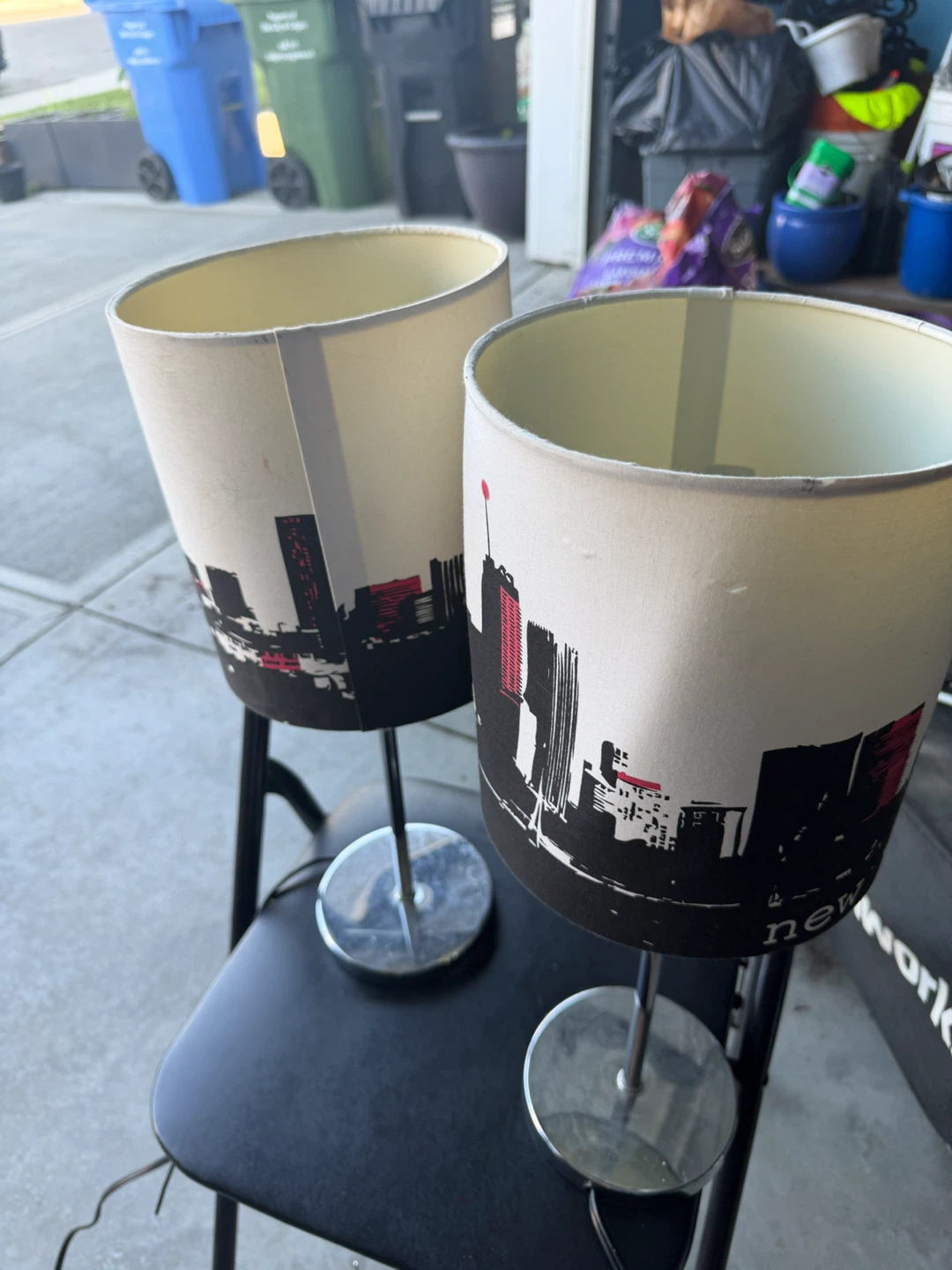 Pair of New York City Skyline Table Lamps - photo 2