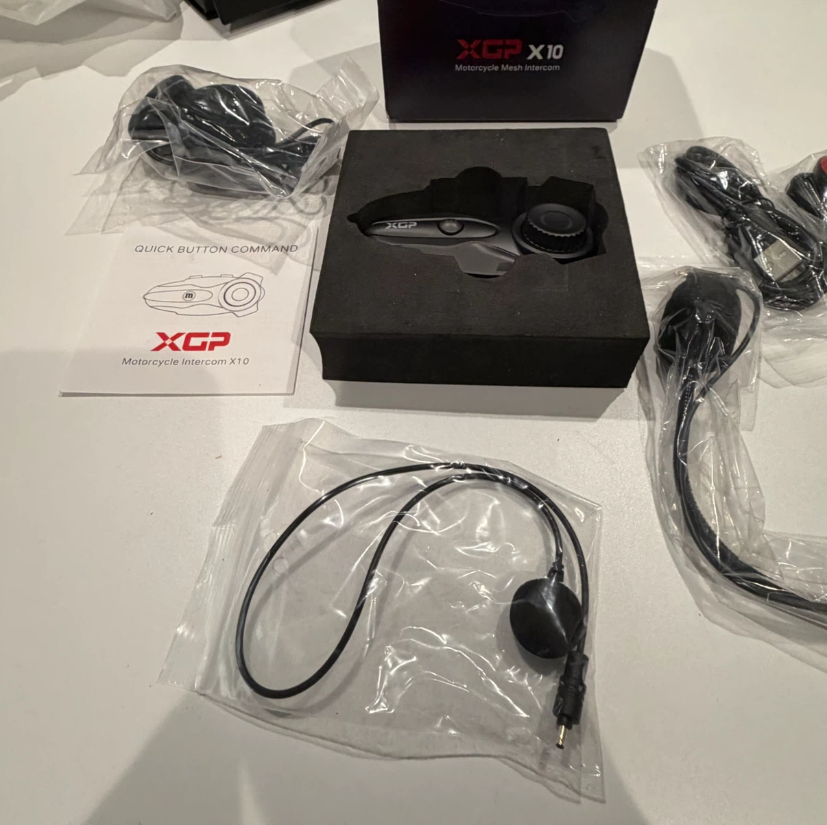 New XGP X10 10 Riders Group Mesh Motorcycle Bluetooth Intercom - photo 4