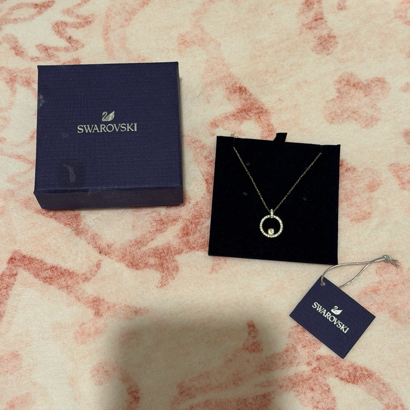 Swarovski Necklace with Circle Pendant