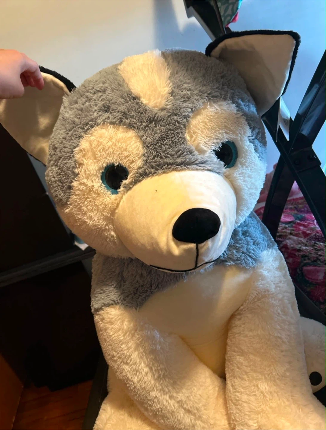 Large Plush Husky Dog Stuffed Animal Toy