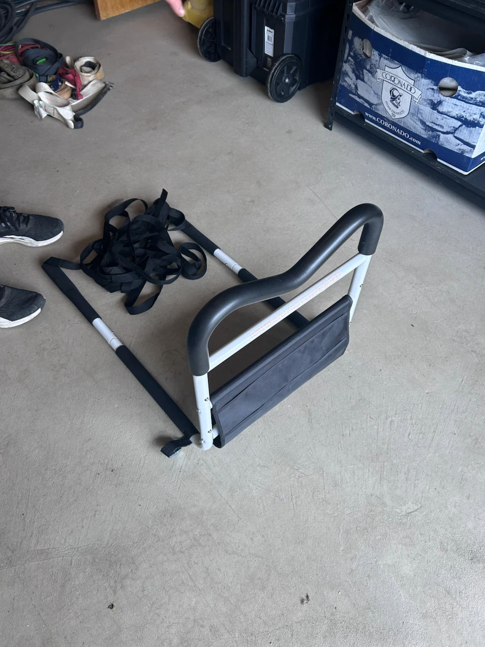 Bed Rail Assist with Safety Strap
