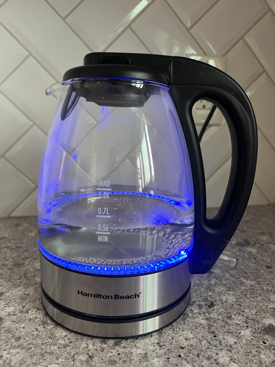 Glass 1L electric kettle – Hamilton Beach