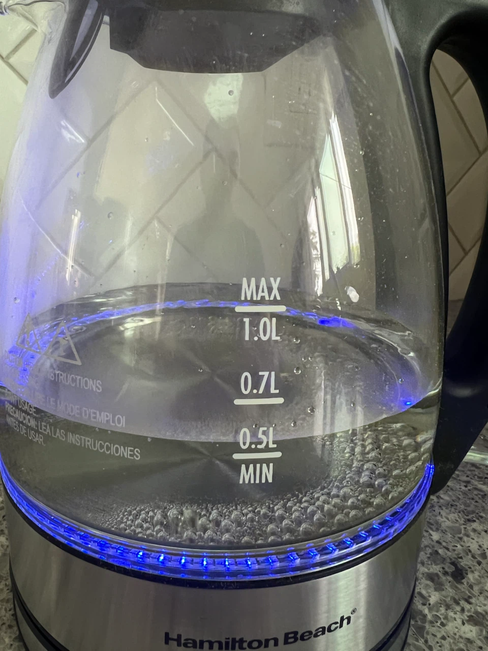 Glass 1L electric kettle – Hamilton Beach - photo 2