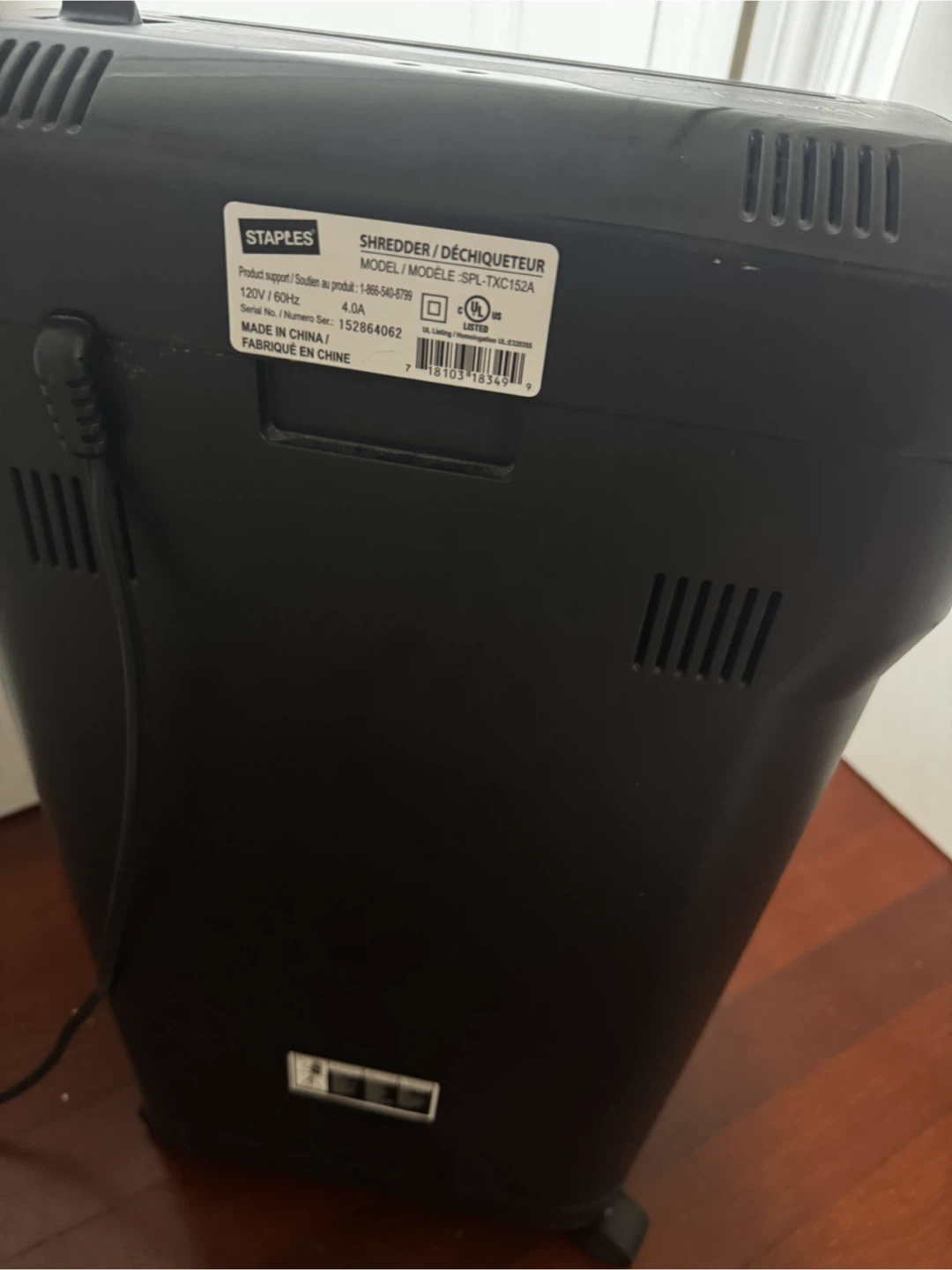 Staples Shredder - photo 3