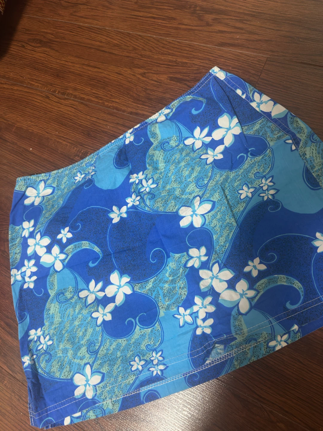 y2k Lucy Love Floral Mini Skirt - Blue - photo 2
