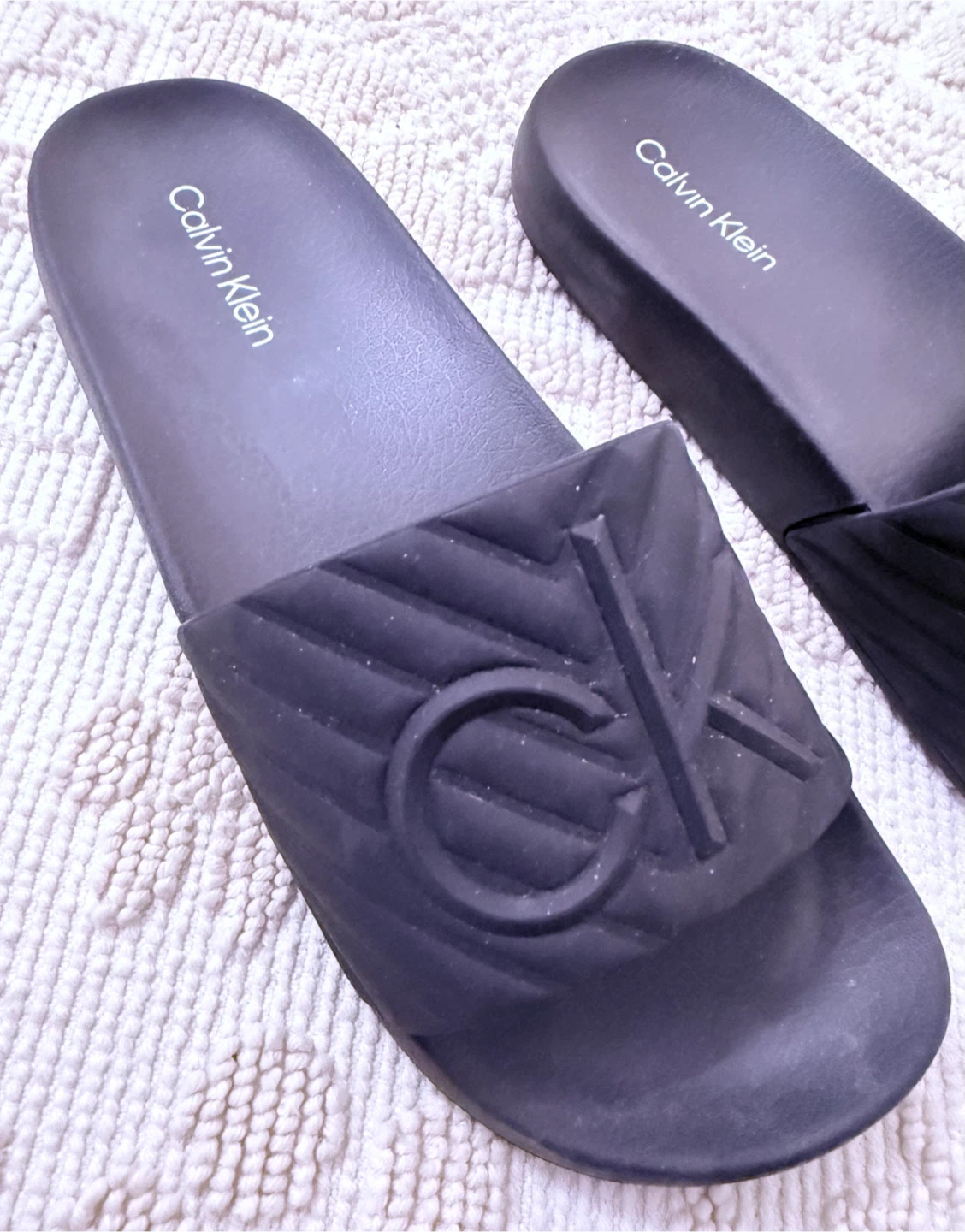 Calvin Klein Black Slide Sandals - photo 3