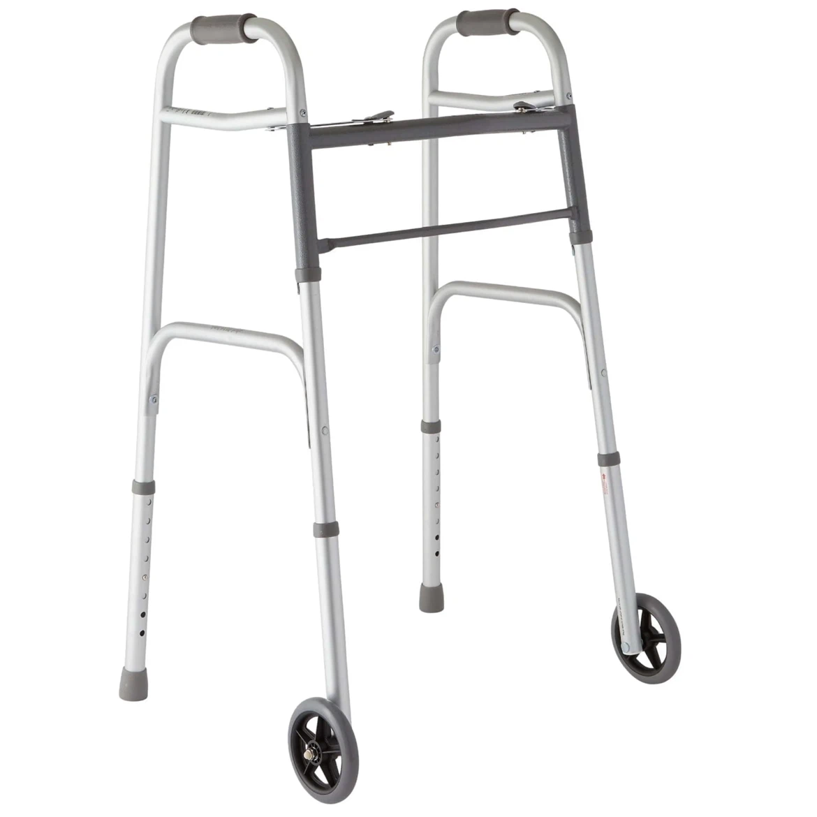 Medline Folding Walker with 5” Wheels