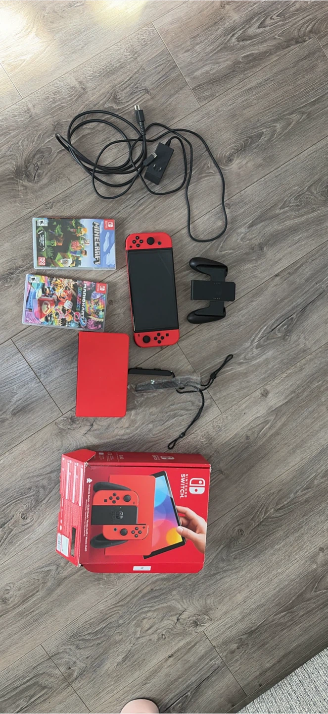 Nintendo Switch Console oled Mario red edition