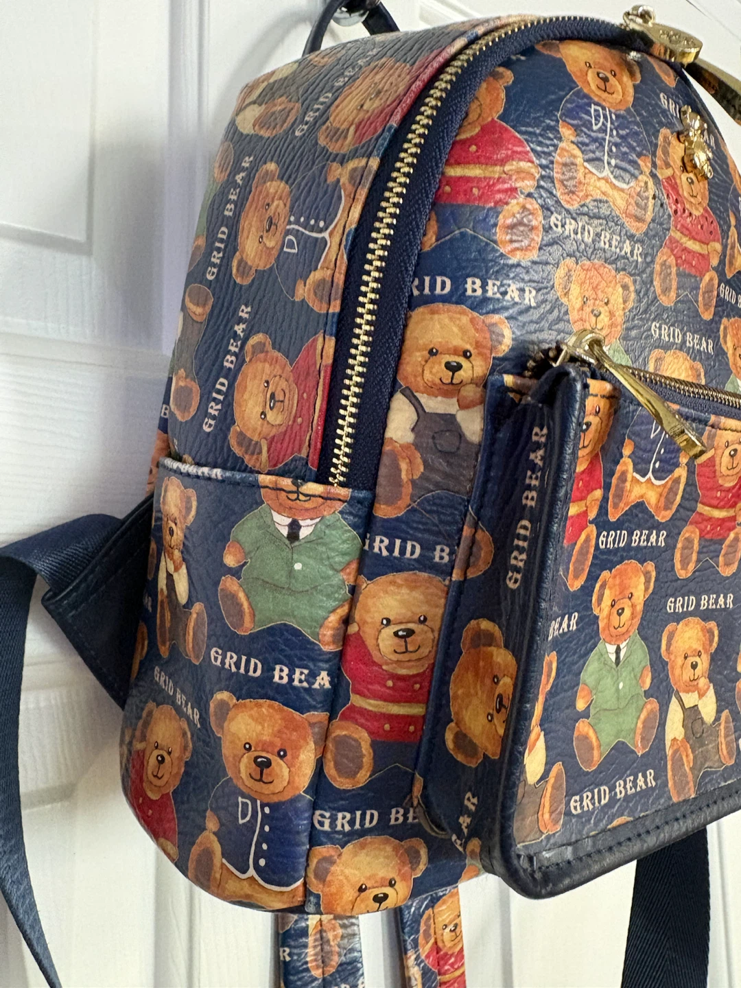 Daivd Duke Grid Bear Teddy Bear Mini Backpack - photo 5