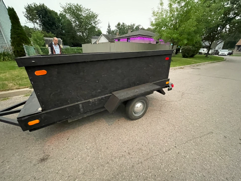 Black Utility Trailer