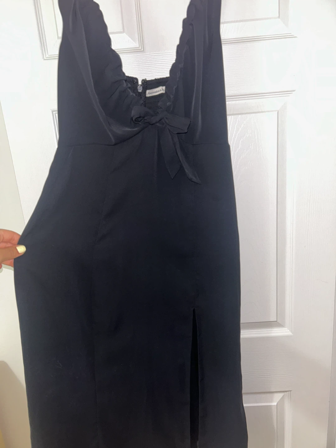 Abercrombie & Fitch Black Midi Dress