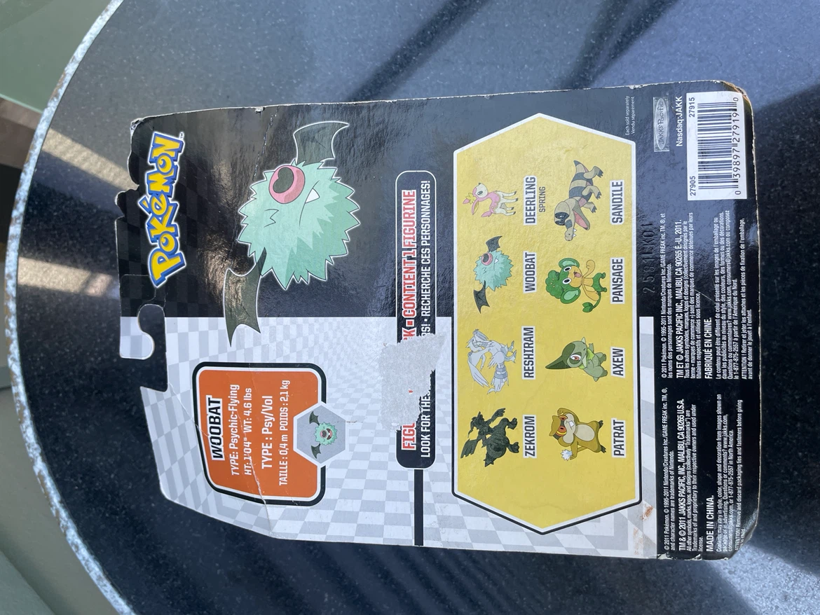Pokemon Woobat Action Figure - photo 4