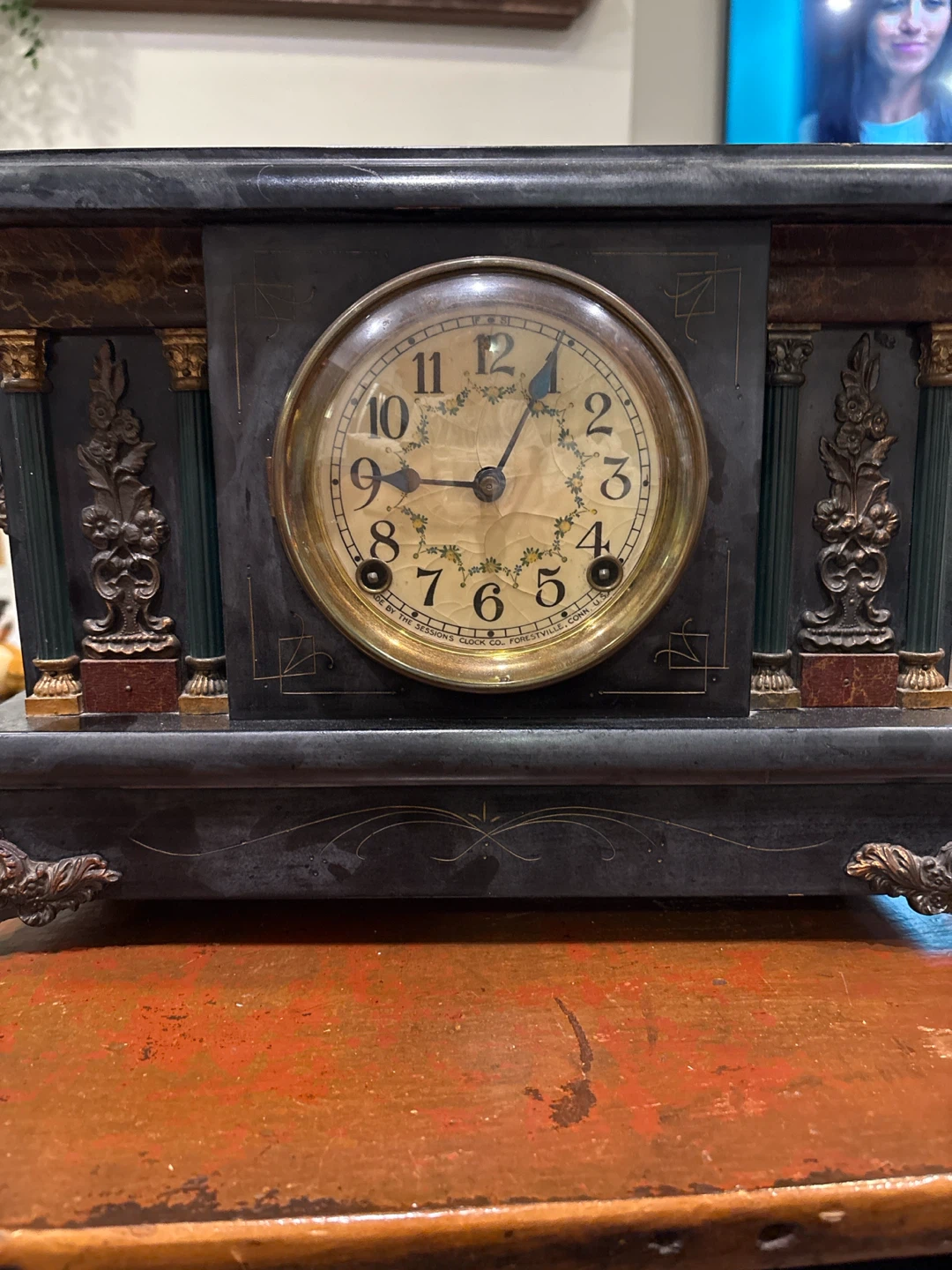 Sessions Clock Company Arcadia Eight-Day Mantel Clock - photo 2