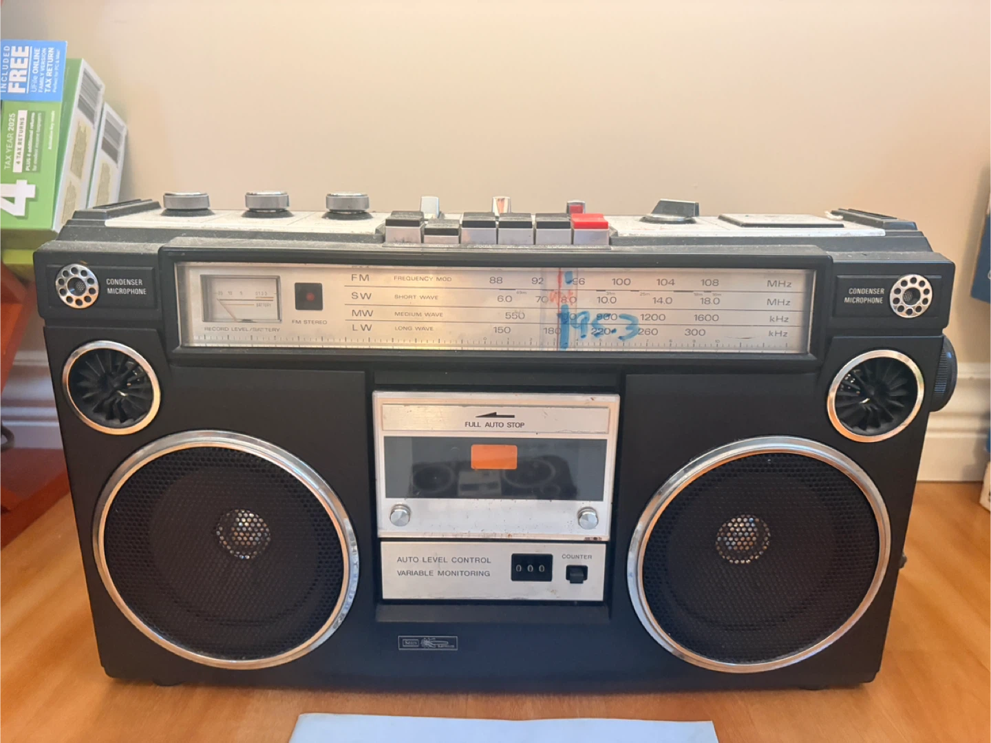 Sears Stereo Cassette Boombox AM/FM Radio