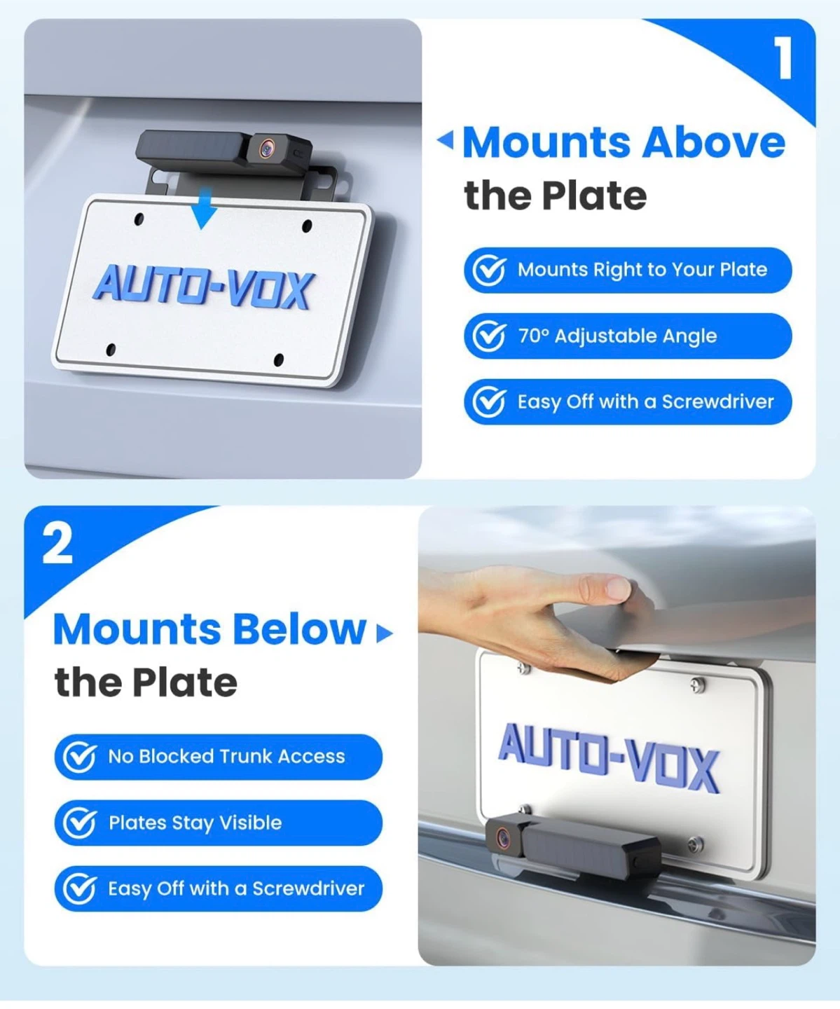 AUTO-VOX Solar Wireless Backup Camera System - photo 4
