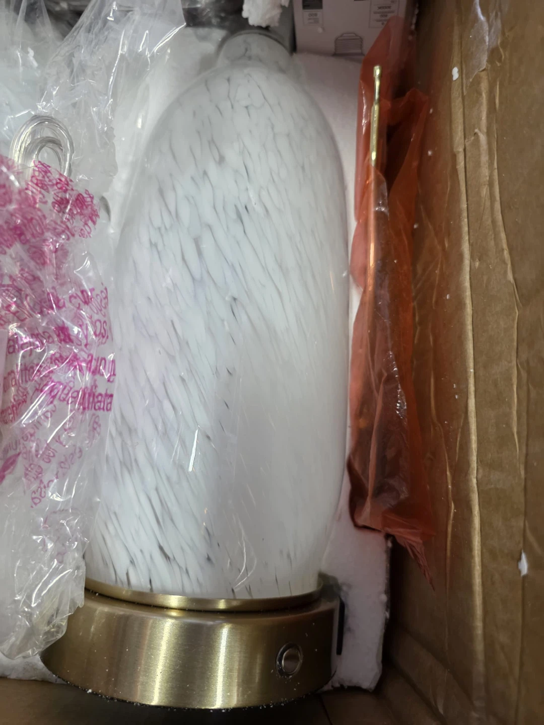 Rinweey 26" Modern Clear Glass Table Lamps Set of 2 - photo 3