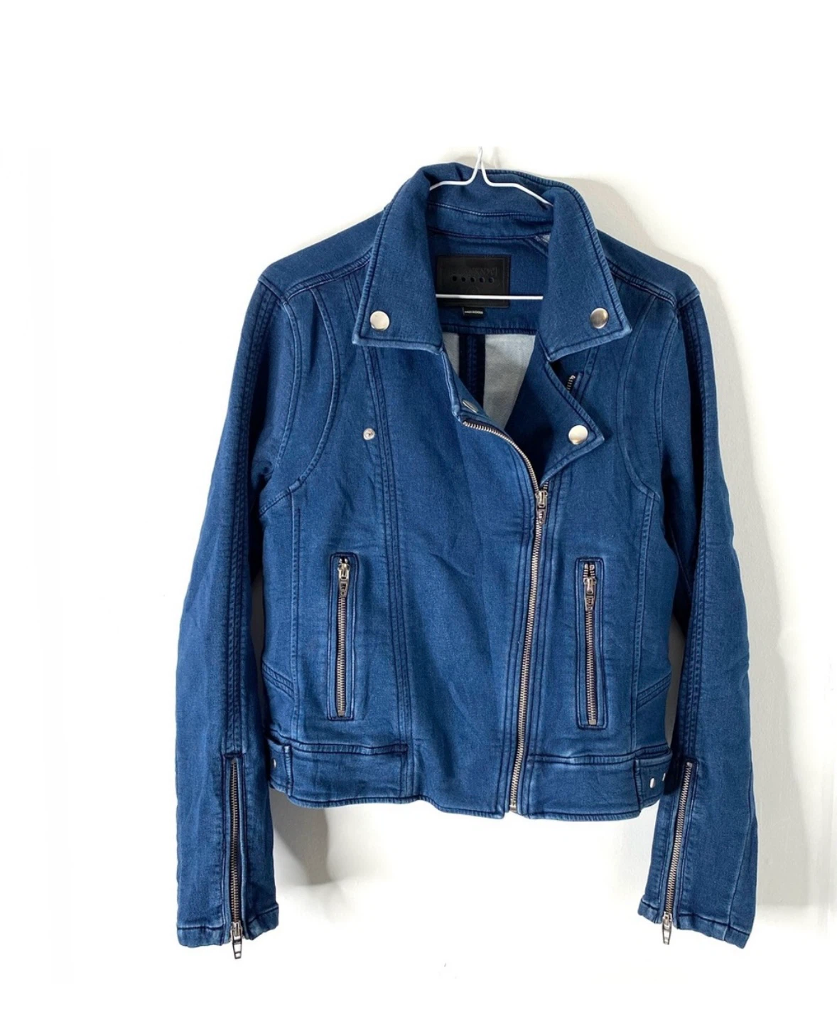 BLANKNYC Denim Moto Jacket