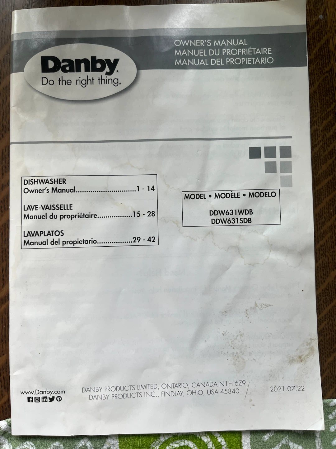 Danby Dishwasher DDW631WDB - photo 2