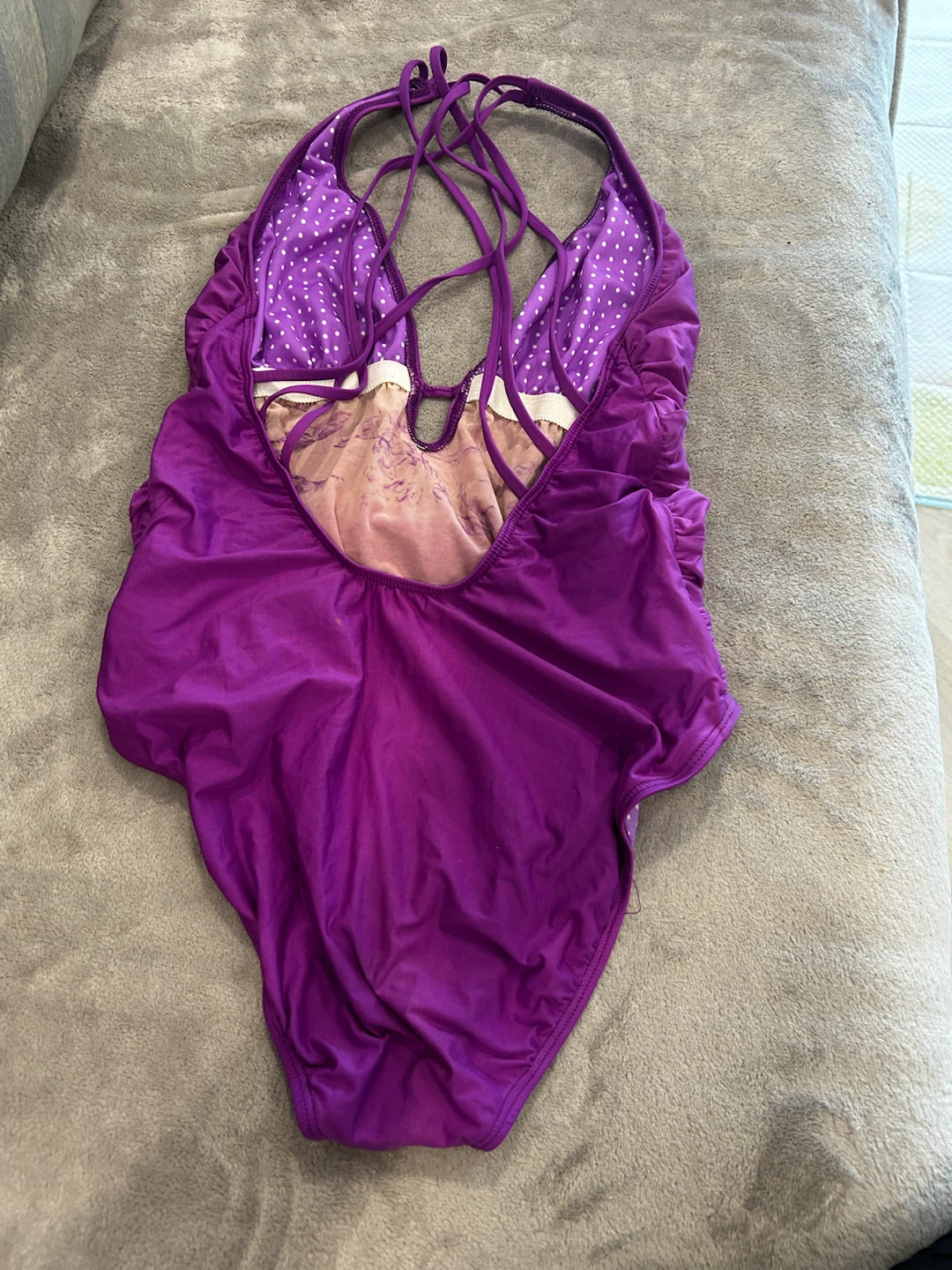 Women's Purple One-Piece Swimsuit - photo 2