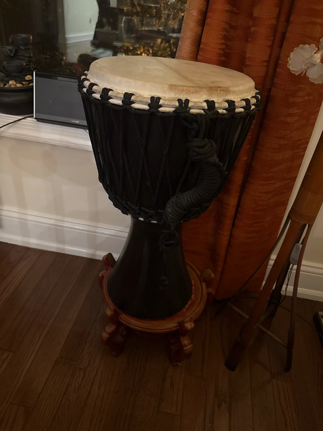 Djembe Drum with Wooden Stand - photo 2