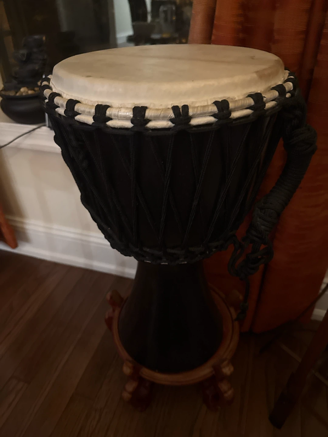 Djembe Drum with Wooden Stand - photo 3