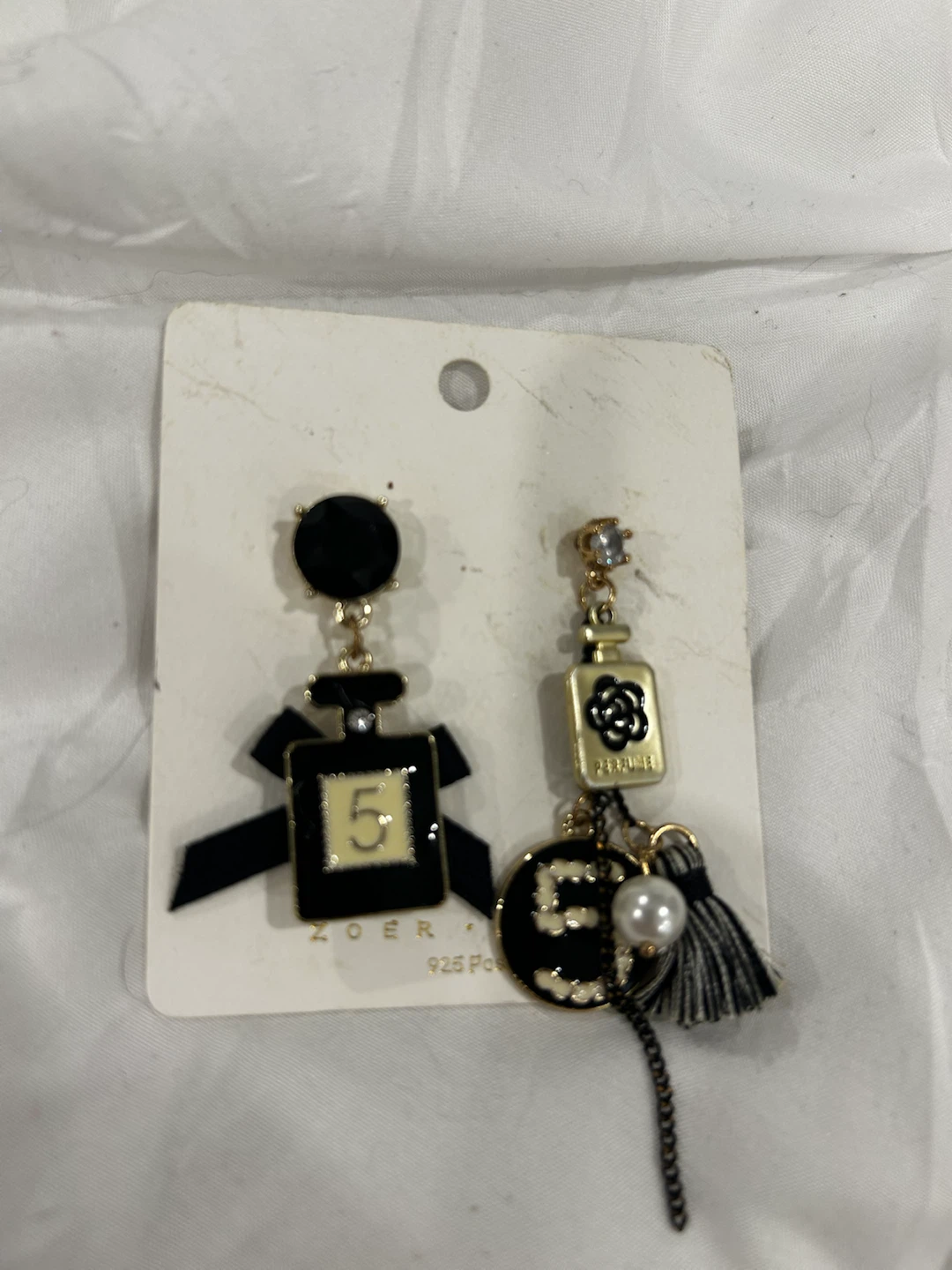 Perfume Bottle Charm Earrings
