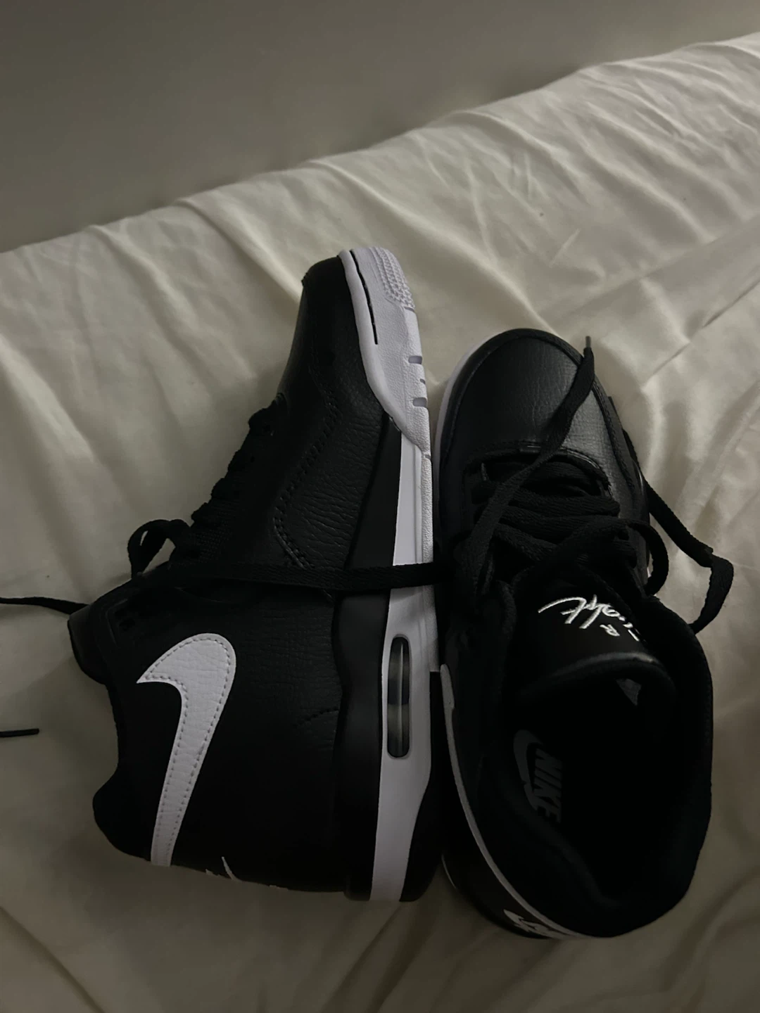 Nike Air Flight Black Basketball Shoes - photo 2