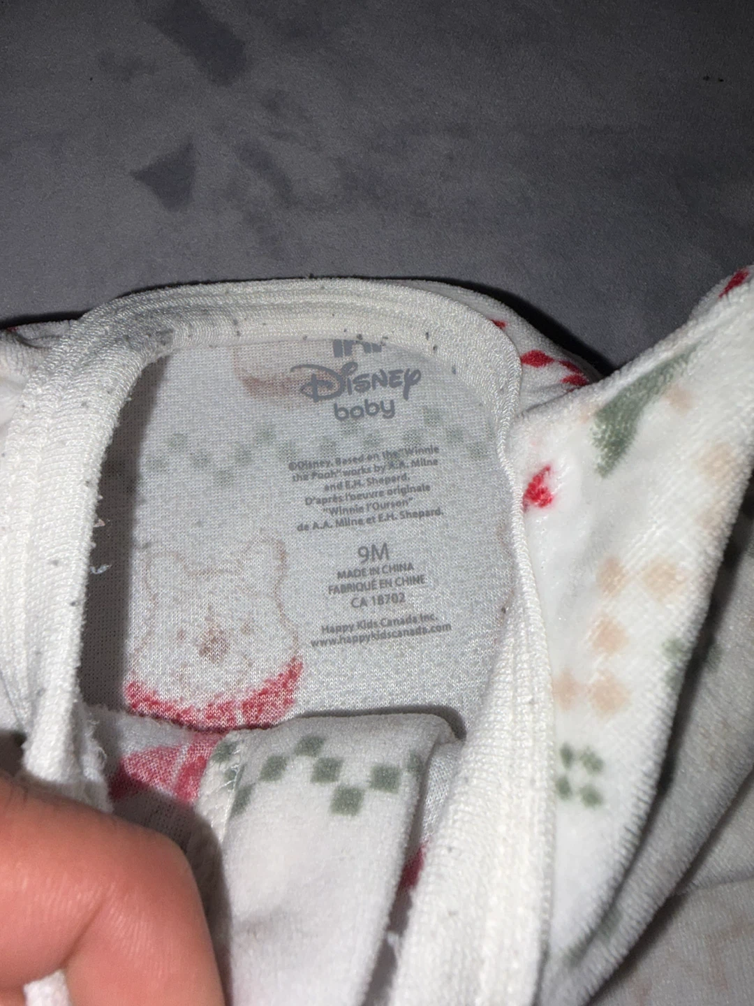 Pyjama Winnie l'Ourson Disney Baby 9 mois - photo 2