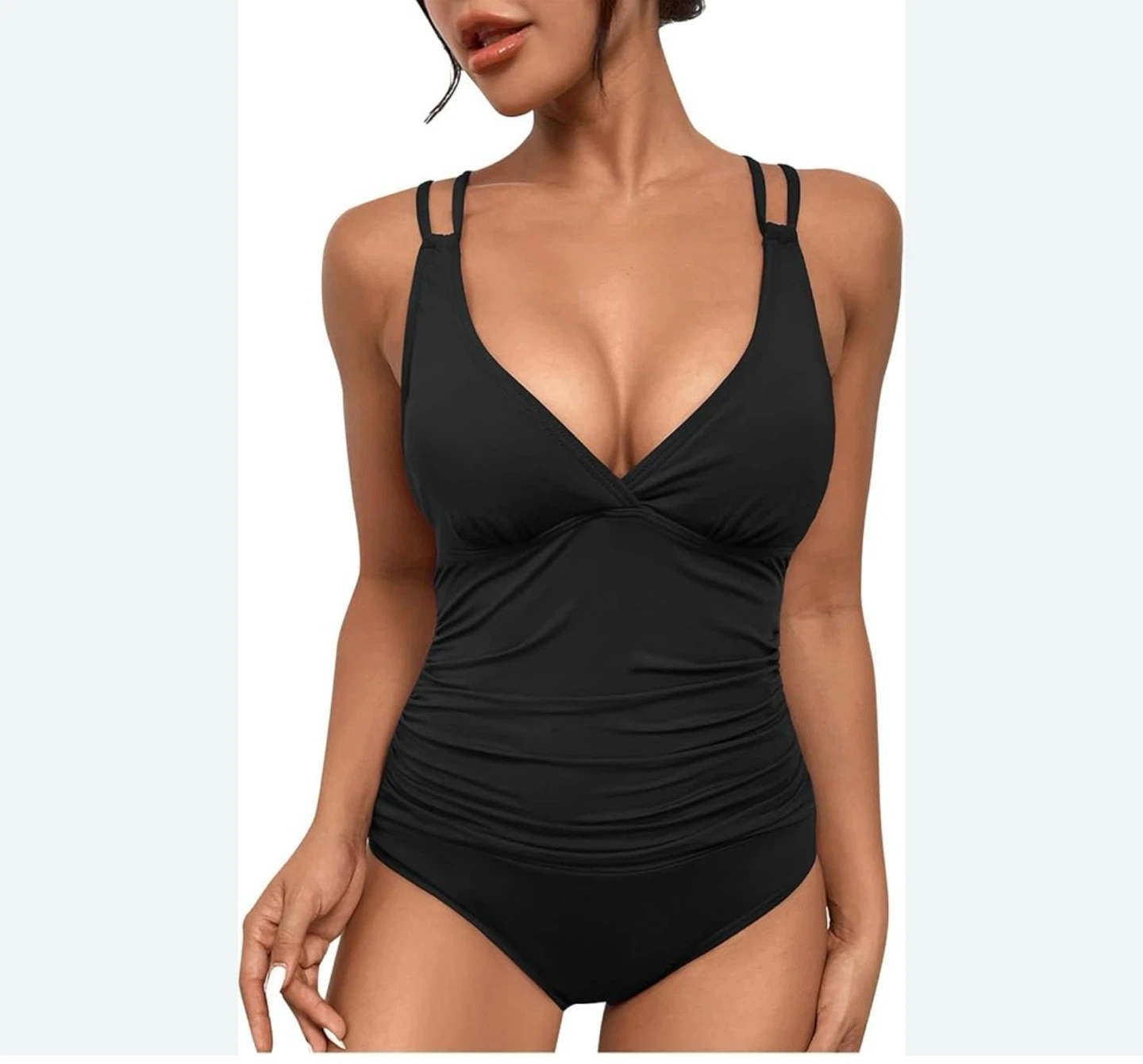 New classy Black Tankini Swimsuit - M