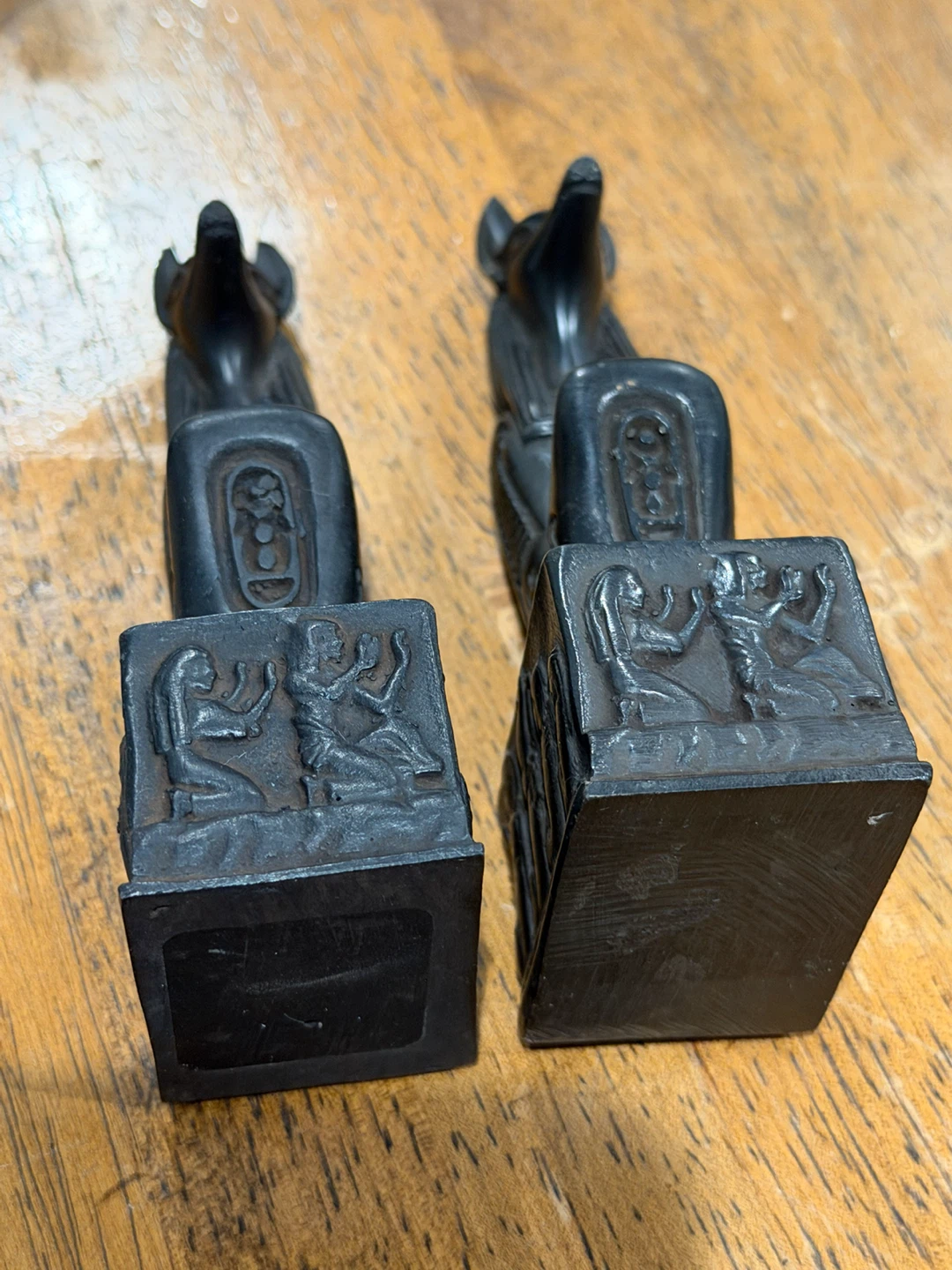 Pair of Egyptian Anubis Statues 5 inches - photo 4