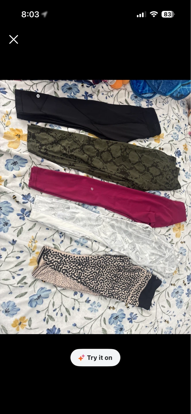 5 Lululemon Leggings - Multiple Styles & Colors