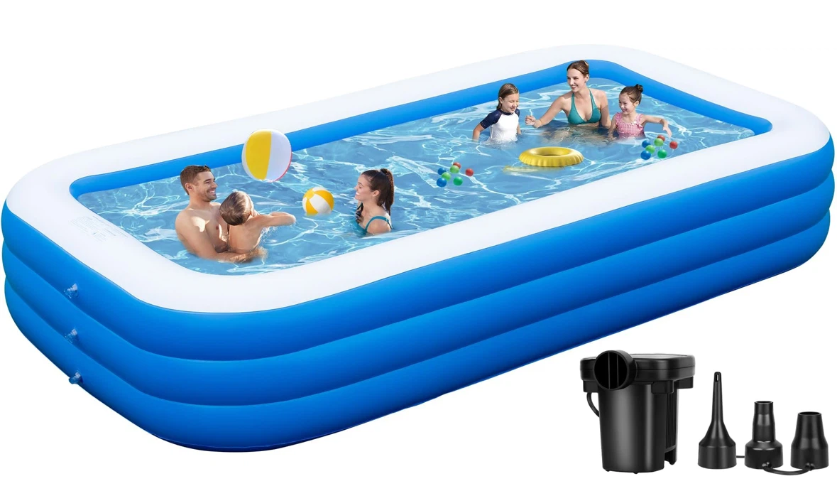 SKNSL Inflatable Pool for Family  Oversized for Adults