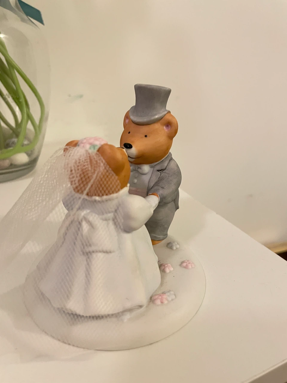 Hallmark "Sweet Romance" Wedding Bear Cake Topper