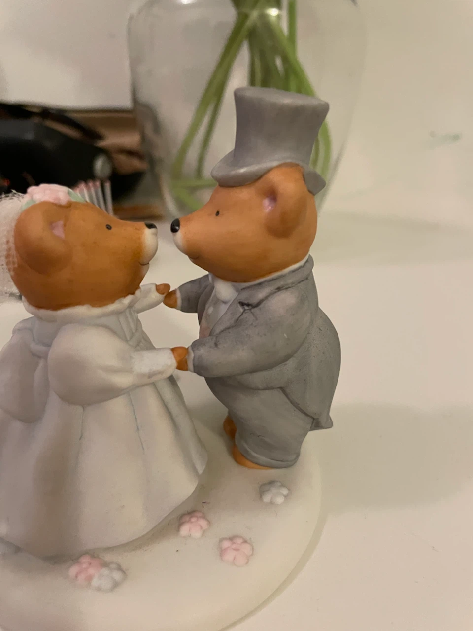 Hallmark "Sweet Romance" Wedding Bear Cake Topper - photo 2