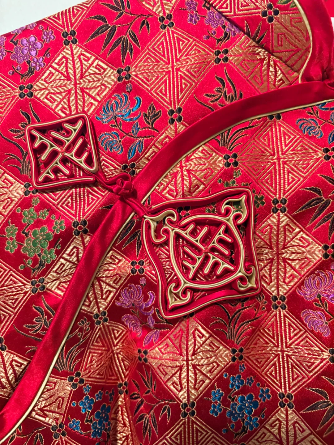 Red brocade cheongsam dress - photo 4